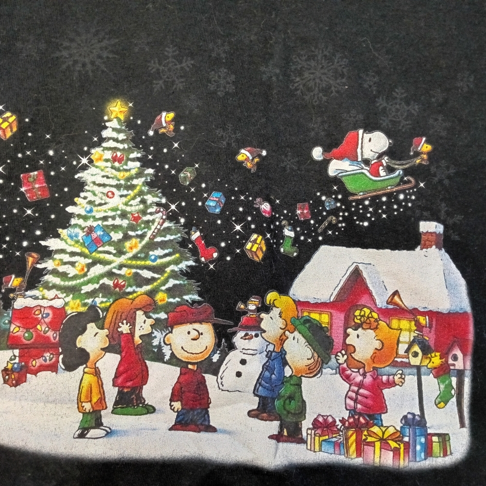 Vintage Charlie Brown Christmas Tee - Black, Size Large (SunFrog)